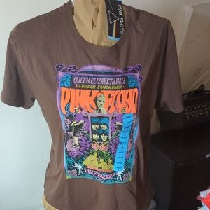 Pink Floyd Brown Tee with Colorful Graphic